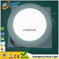 led pannel lighting emergency Round led panel lighting 12w15w18w 4