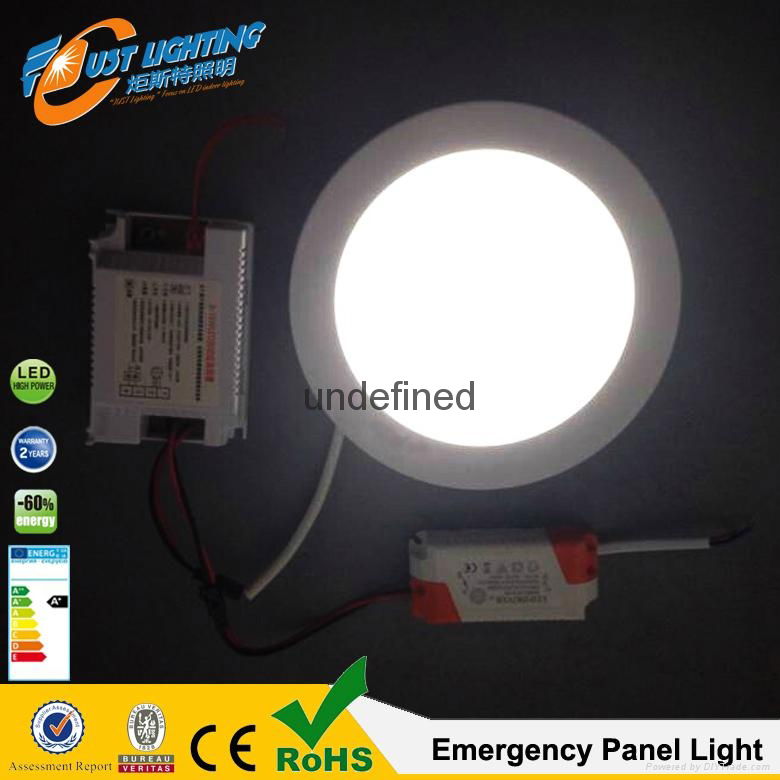 2016 new design led emergency panel light with 150 minute LED Panel Lighting Eme