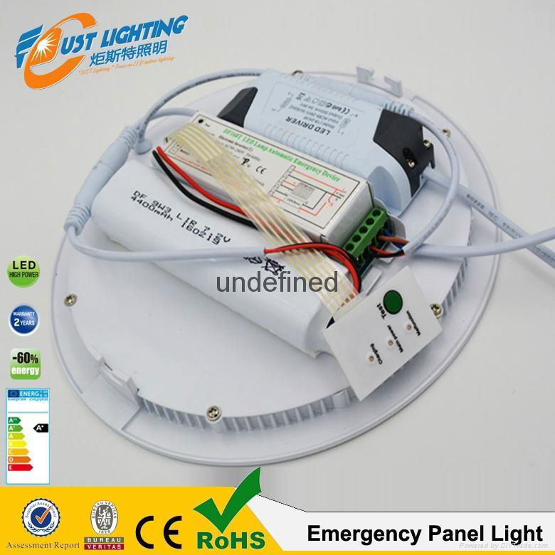 2016 new design led emergency panel light with 150 minute LED Panel Lighting Eme 3