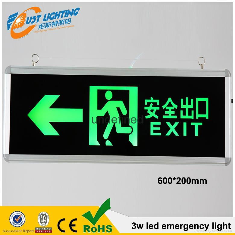 3W LED emeregncy sign light lamp LED lights Emergency exit 5