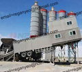 Green Mobile Concrete Mixer Station