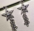 The pentagon stars stud earrings