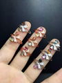 The new 925 silver inlaid natural tourmaline candy color female ring 1