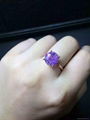 Natural amethyst female ring 1