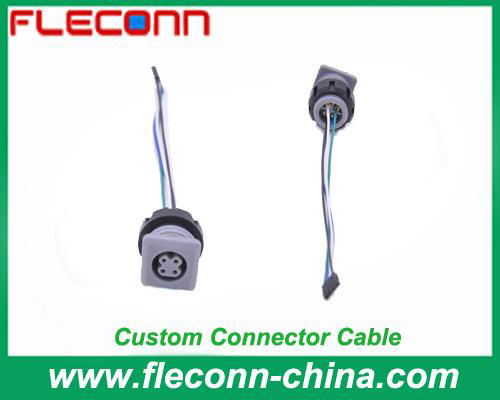 Custom Circular PBT POM Plastic Connector Cable Assembly Manufacturer