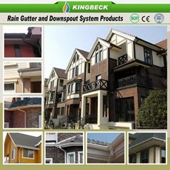 Kingbeck rain gutter and downspout system