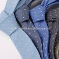Hot Sale Plain Pure Cotton Mens Casual Chambray Neckties 3