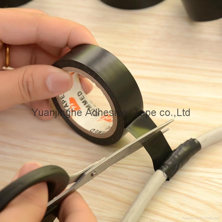 Yuanjinghe Black PVC Electrical Tape Colored Insulation Tape Wire