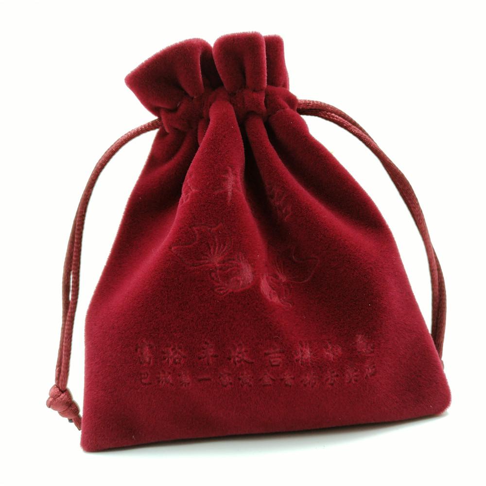 high quality velvet drawstring gift pouch