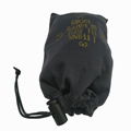 black microfiber drawstring eyeglasses pouch 3