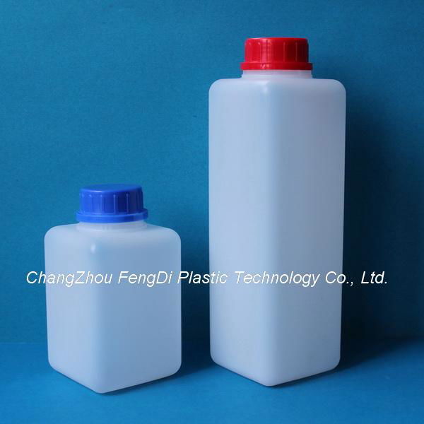 Square Laboratory Reagent HDPE Bottles 4