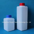 Square Laboratory Reagent HDPE Bottles