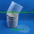 Plastic and steel pail liners