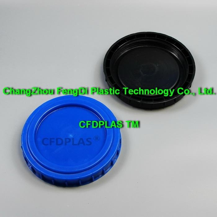 Blue and black Cover for CHNTAINER® 50L Plastic Drum 2