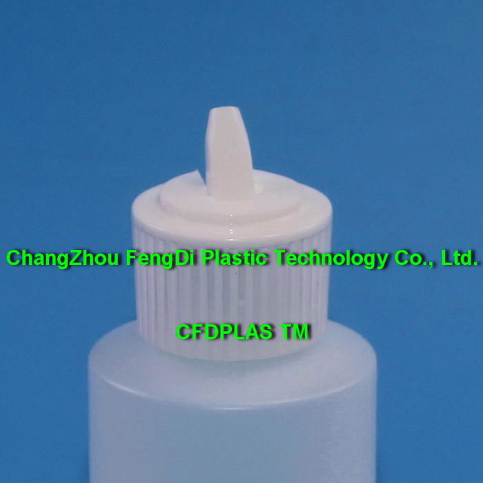 White PP Plastic Pivot Spout Caps 2
