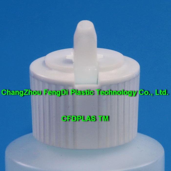 White PP Plastic Pivot Spout Caps 4