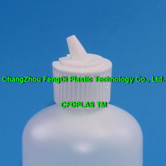 White PP Plastic Pivot Spout Caps 5