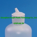 White PP Plastic Pivot Spout Caps 5