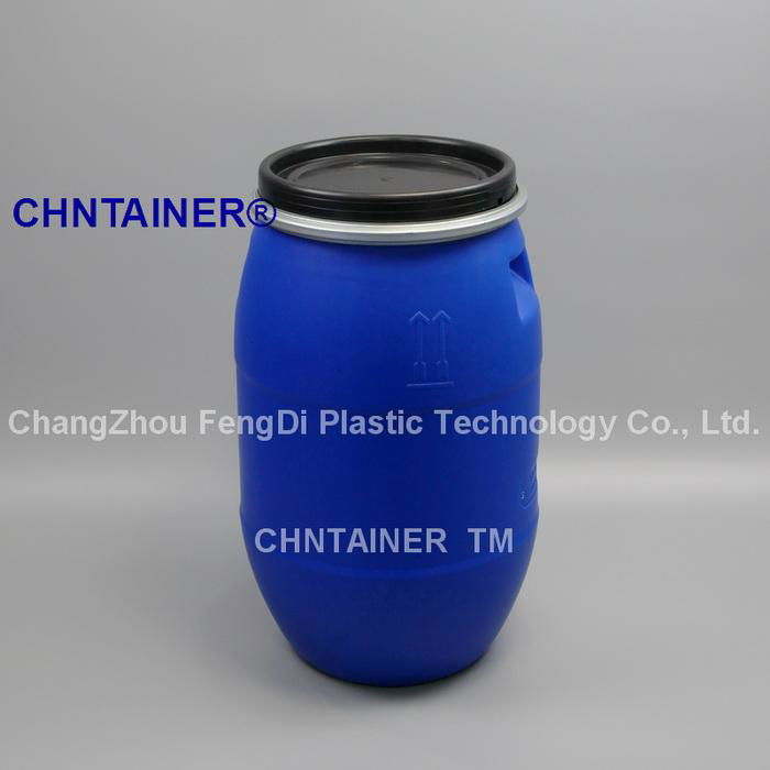 Open-head Plastic Drums with metal clamp locking ring 30L 2