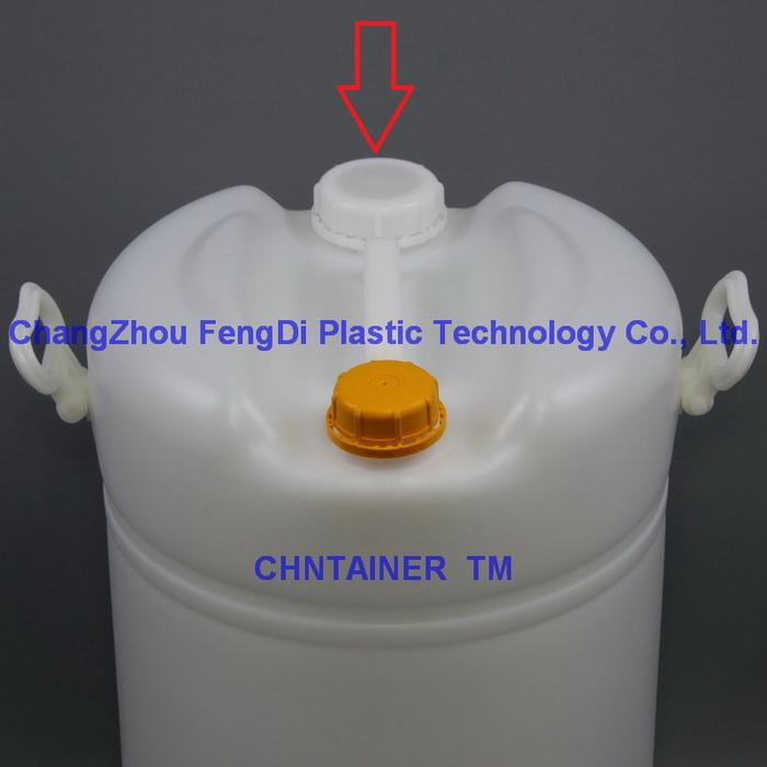 60L swing handled plastic drums with 2 screw cap