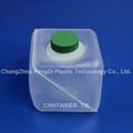 38mm short skirt green ribbed cap with wadded seal for chemistry reagent bottles 3