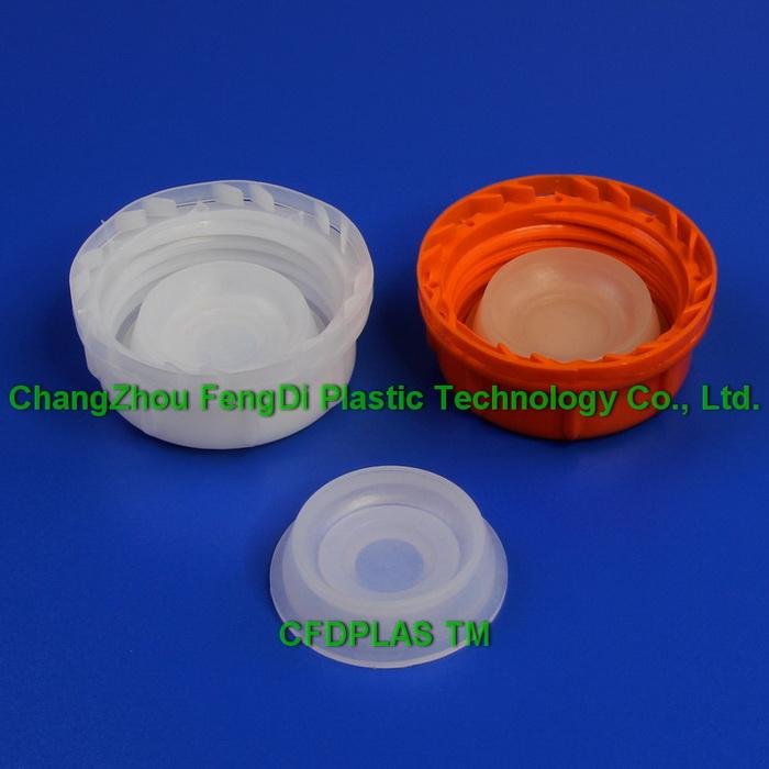 61mm Tamper Evident Cap with molded PE gasket inner plug for fine chemical use 2