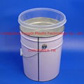 20L steel pail liner with top contoured lip