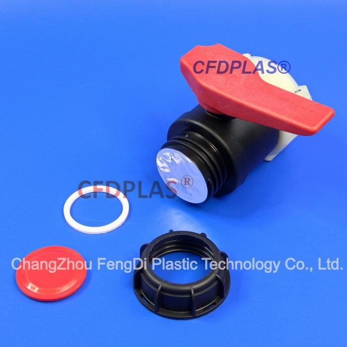2 inch IBC Plastic ball valve with EPDM gasket
