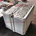 Galvanized steel base plate for IBC