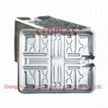 Galvanized steel base plate for IBC tanks