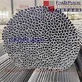 Welded galvanized crescent-shaped tubes