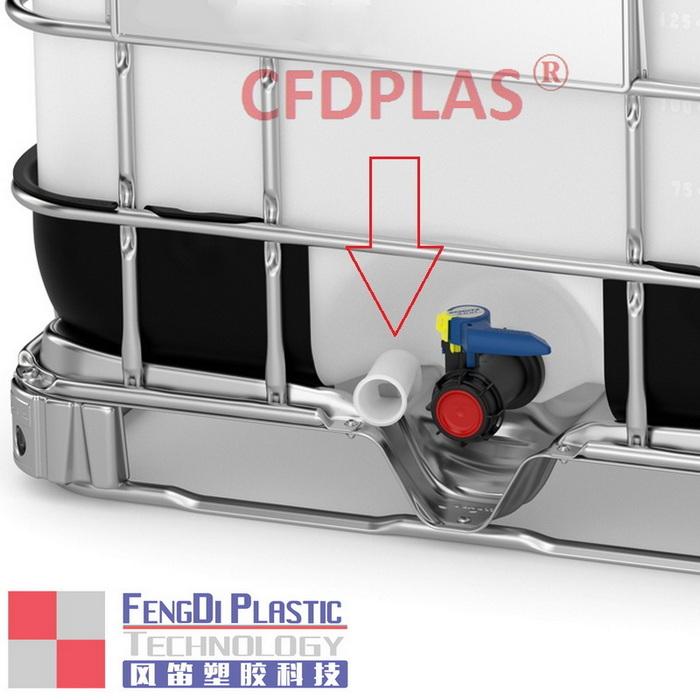 IBC Tank with discharge Tube