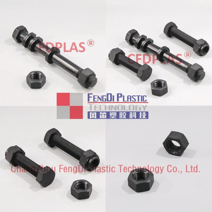 Black Nylon Hexagon Bolts M36X360mm 3