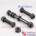 Black Nylon Hexagon Bolt M36X180mm 3