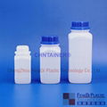 CHNTAINER 34 oz Natural HDPE Plastic Square Bottles