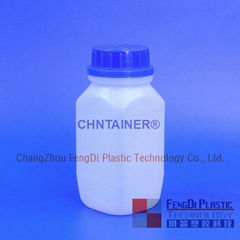 CHNTAINER 17 OZ Natural HDPE Plastic Square Bottles