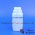 CHNTAINER 3.4 OZ Natural HDPE Plastic Square Bottles 3