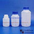 CHNTAINER 3.4 OZ Natural HDPE Plastic Square Bottles 4