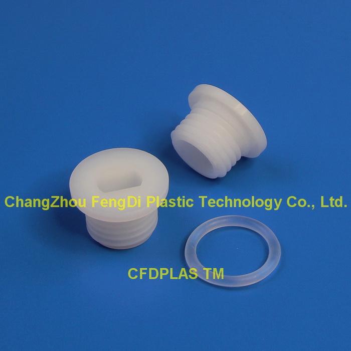 26mmX3mm Natural HDPE drum bung plug with gasket