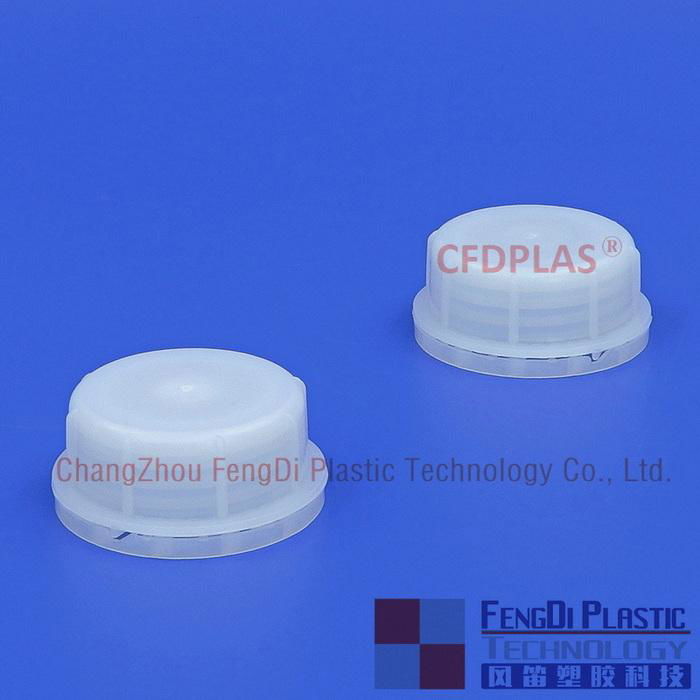 CFDPLAS natural HDPE DIN51mm Vented Caps 2