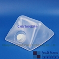 cubitainer insert 10L with induction sealing screw cap,white color,ribbed cap,38-400mm neck finish closure