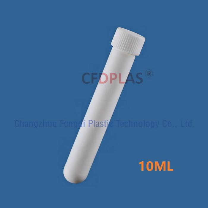 PTFE Teflon centrifuge tube,with screw cap,round bottom,10ml