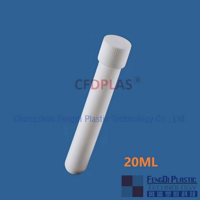 PTFE Teflon centrifuge tube,with screw cap,round bottom,20ml