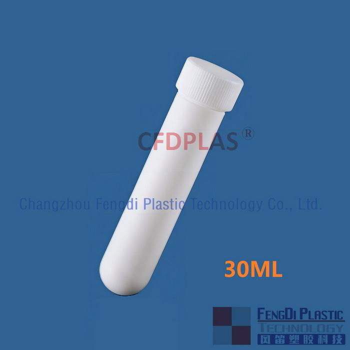 PTFE Teflon centrifuge tube,with screw cap,round bottom,30ml