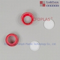silicone gasket with red tamper-evident thread ring cap for ABX hematology reagent bottle