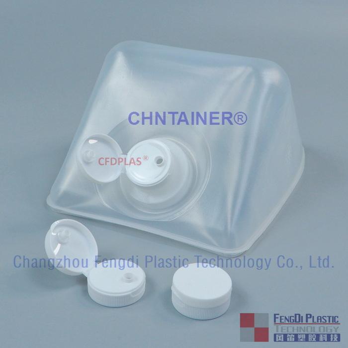 CFDPLAS pour spout caps,ribbed,snap top,38-400mm,cubitainer,ultrasound gel