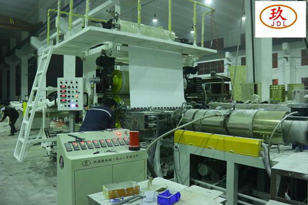 80/156 Conical different direction twin screw sheet extrusion machine line 2