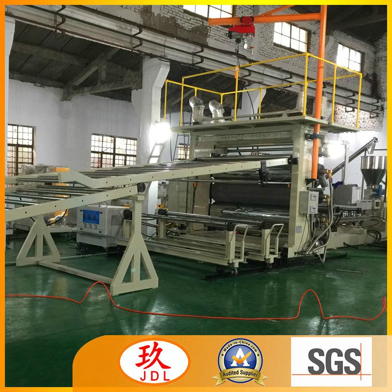 80/156 Conical different direction twin screw sheet extrusion machine line 4