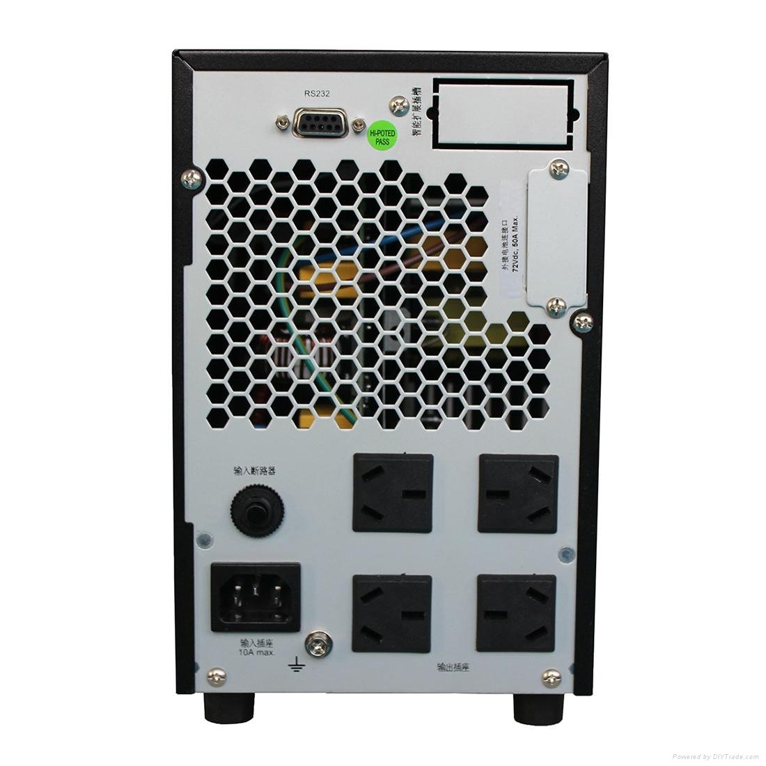 雷迪司G2KL 2KVA在线式UPS不间断电源1600W延长自动开关机