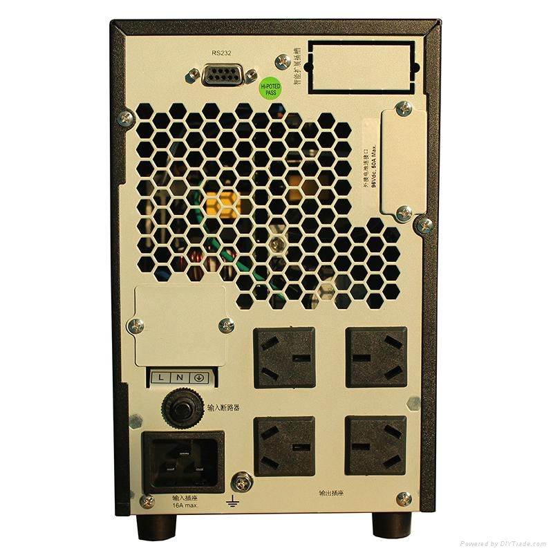 雷迪司3KVA 在线式UPS电源备用1小时 G3KL 2400W可用液晶显示智能 2
